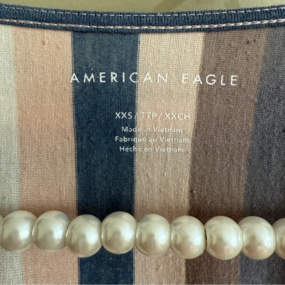 AE Striped Buttoned Top - Picture 3 of 4